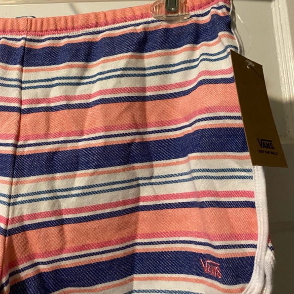 NWT! Vans Wazzy Stripe Sassed Shorts Pink Blue Multi Size Large - Picture 7 of 14